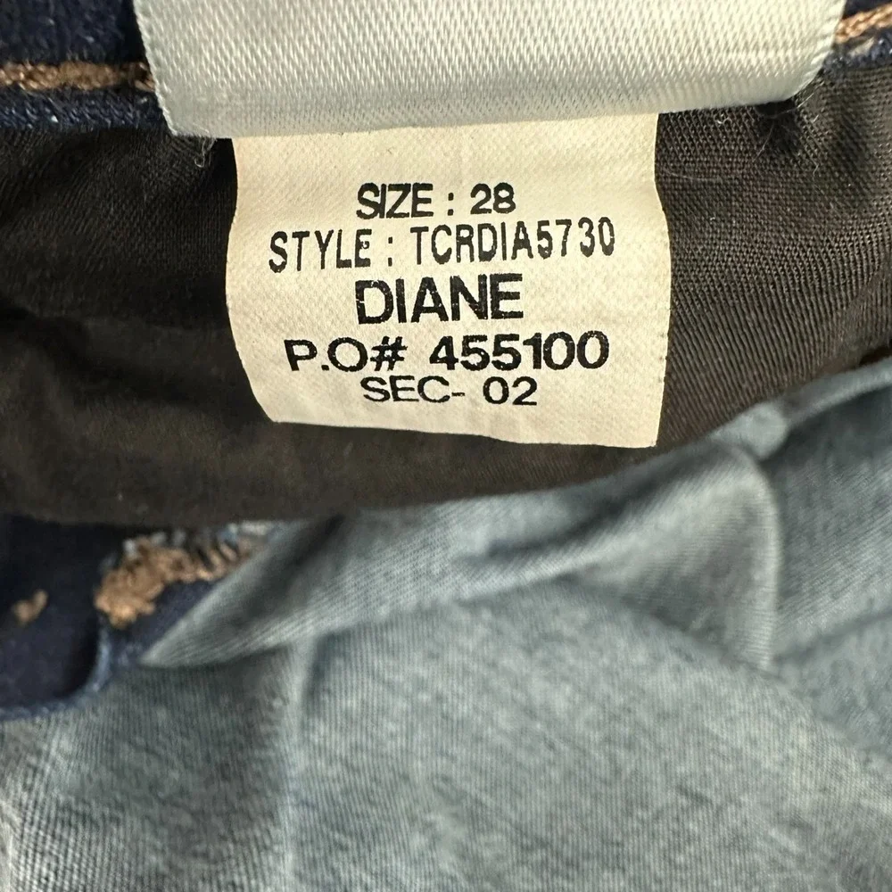 Joe's Jeans Womens 28 Blue Denim Dark Wash Diane Mid-Rise Curvy Bootcut Stretch